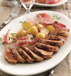 Mini Lamb Joints  with Pomegranate, Coriander and Cinnamon Butter