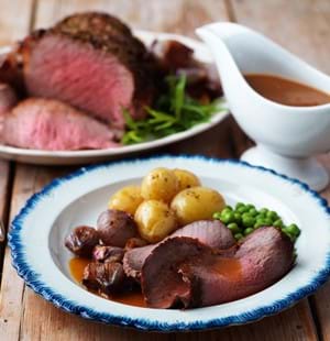 Roast Beef with Tarragon and Chilli Butter