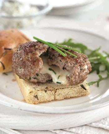 Veal Burgers with Mozzarella