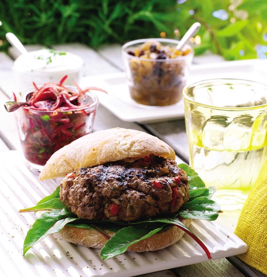 Beef and Red Pepper Burgers Beef and Red Pepper Burgers